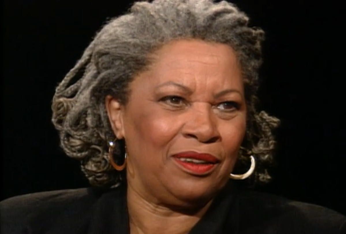 Toni Morrison, a Black woman, speaking.